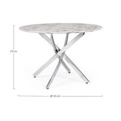 Andrea Tavolo Salotto John Marble Ø110cm