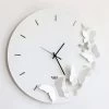 Orologio Da Parete Butterfly Spring Bianco