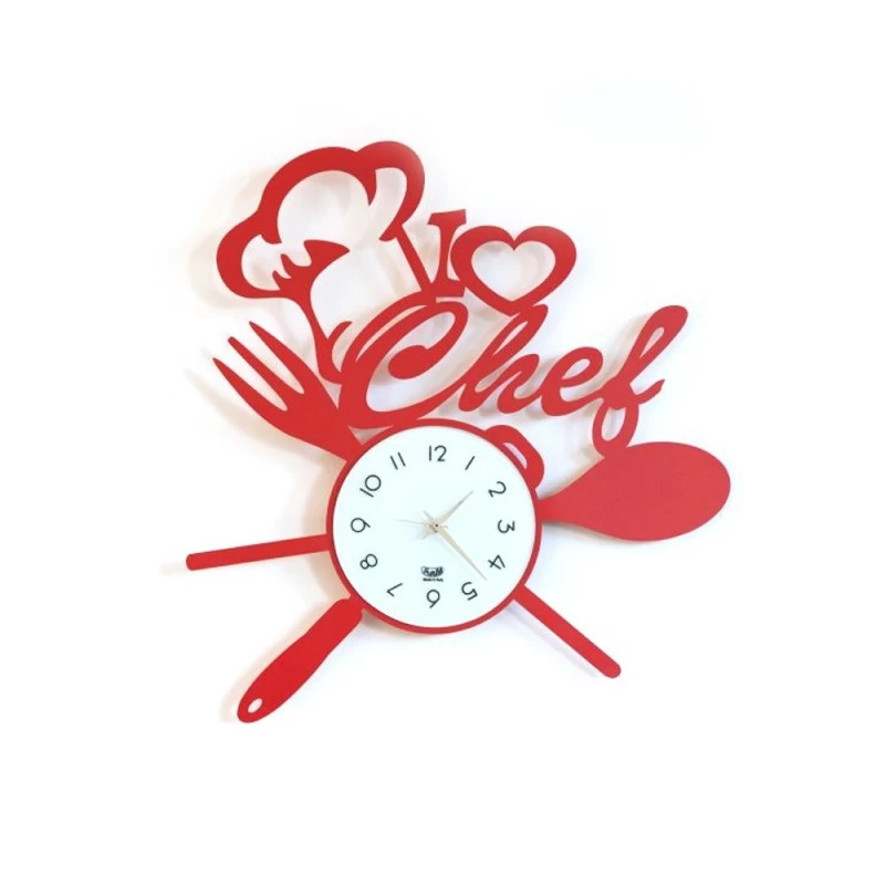 Orologio Rosso I Love Chef 3 Orologio Rosso I Love Chef