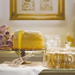 Alzata Torta Con Cupola Baroque & Rock Trasparente Ø35x33cm