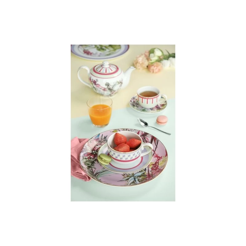 Set 2 Tazze Da Tè Firenze Con Piattini 6 Set 2 Tazze Da Tè Firenze Con Piattini - immagine 4