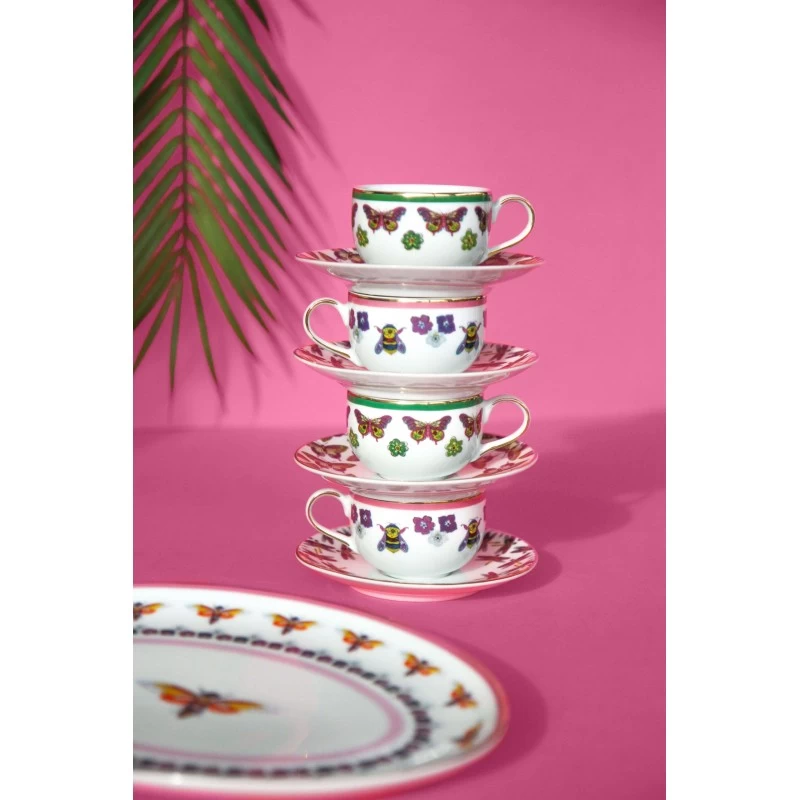 Set 2 Tazzine Da Caffè Con Piattini Amazzonia 4 Set 2 Tazzine Da Caffè Con Piattini Amazzonia - immagine 2