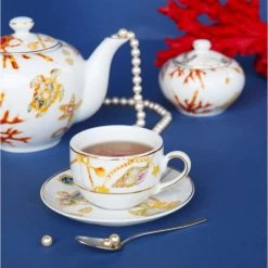 Set 2 Tazzine Da Tè Con Piattini Portofino -Negozio Di Mobili baci milano set 2 tazzine da te con piattini portofino 2