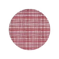 Sottopiatto Righe Rosse Diametro 34 Cm
