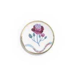 Piatto Dessert Say It With A Flower Con Fiore Fucsia Ø15cm