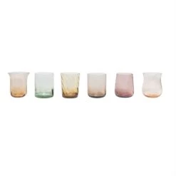 Set 6 Tumbler Ambra/rosa