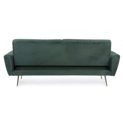 Divano Letto Johnny In Velluto Verde Scuro