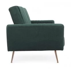 Divano Letto Johnny In Velluto Verde Scuro -Negozio Di Mobili bizzotto divano letto johnny in velluto verde scuro 5