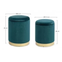 Pouf Contenitore Polina Navyus Grande H45cm