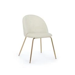 Sedia Tanya Velluto Bianco -Negozio Di Mobili bizzotto sedia tanya velluto bianco 3