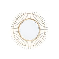 Specchio Rotondo Oralie Con Raggi Oro Ø60cm