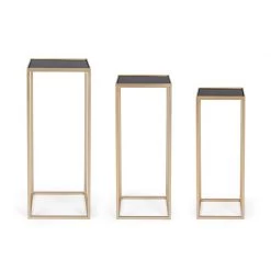 Tavolino Quadrato Nucleos Oro Piccolo H65cm -Negozio Di Mobili bizzotto tavolino quadrato nucleos oro piccolo h65cm 2