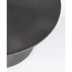 Tavolino Tondo Kalpita Black Nichel Ø80x35cm -Negozio Di Mobili bizzotto tavolino tondo kalpita black nichel o80x35cm 4
