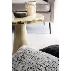 Tavolino Tondo Nandika Avorio Ø45,5x43cm -Negozio Di Mobili bizzotto tavolino tondo nandika avorio o455x43cm 2