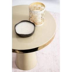 Tavolino Tondo Nandika Avorio Ø45,5x43cm