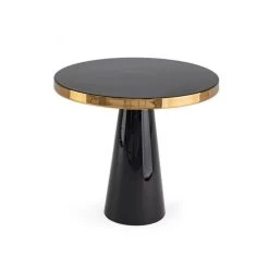 Tavolino Tondo Nandika Nero Ø51x47cm -Negozio Di Mobili bizzotto tavolino tondo nandika nero o51x47cm 2