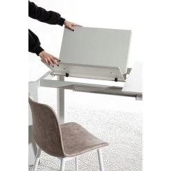 Tavolo Allungabile Briva Bianco E Grigio Chiaro 160-220x90cm -Negozio Di Mobili bizzotto tavolo allungabile briva bianco e grigio chiaro 160 220x90cm 2