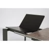 Tavolo Allungabile Briva Grigio E Nero 160-220x90cm