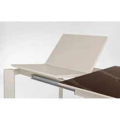 Tavolo Allungabile Briva Marrone Lucido E Tortora 160-220x90cm -Negozio Di Mobili bizzotto tavolo allungabile briva marrone lucido e tortora 160 220x90cm 3