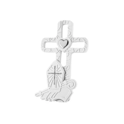 Croce Cresima Bianca 9x16 Cm