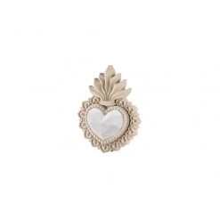 Cuore Ex Voto Nocciola 9x12cm