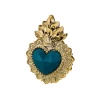 Cuore Ex Voto Oro E Blu 16x12 Cm -Negozio Di Mobili bongelli preziosi cuore ex voto oro e blu 16x12 cm