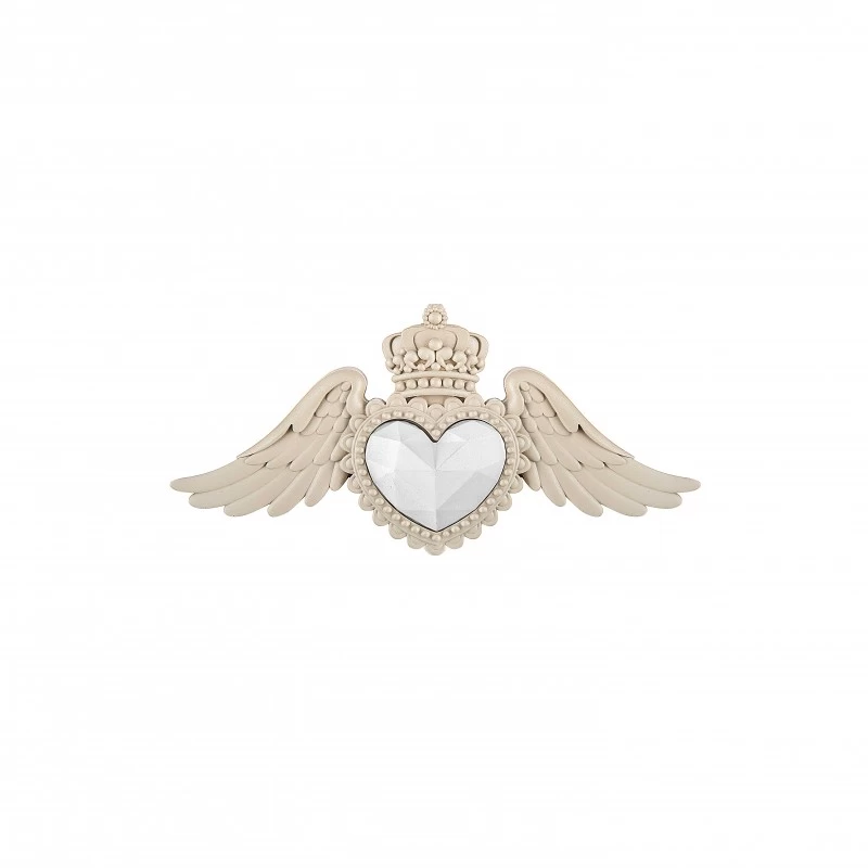 Cuore Ex Voto Con Ali Nocciola 20x10cm 3 Cuore Ex Voto Con Ali Nocciola 20x10cm