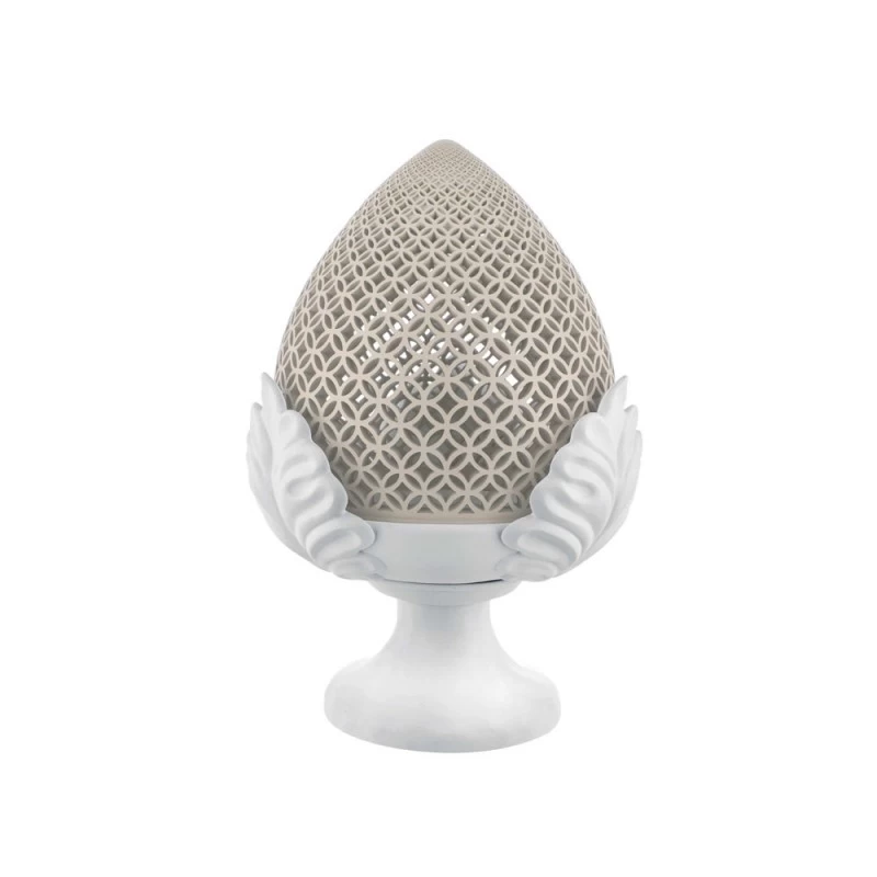 Lampada Pumo Traforato Nocciola H30cm 3 Lampada Pumo Traforato Nocciola H30cm