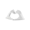 Mani Cuore Bianco 22x12 Cm Senza Base -Negozio Di Mobili bongelli preziosi mani cuore bianco 22x12 cm