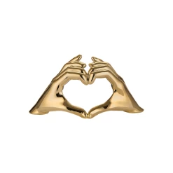Mani Cuore Oro 16x9 Cm Senza Base