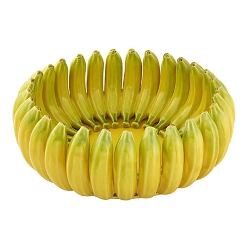 Bordallo Pinheiro Centrotavola Banana Da Madeira 38cm 3 Bordallo Pinheiro Centrotavola Banana Da Madeira 38cm