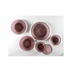 Piatto Drop Moka Vetro Ø 38 Cm