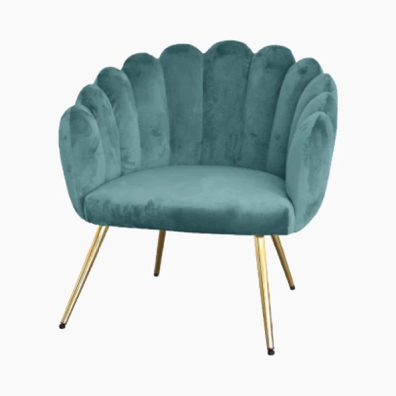 Poltrona Conchiglia Tiffany In Velluto E Zampe Oro 3 Poltrona Conchiglia Tiffany In Velluto E Zampe Oro