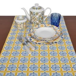 Runner Medicea A Punta Con Nappina 45x140cm 13 Runner Medicea A Punta Con Nappina 45x140cm -Negozio Di Mobili brandani runner medicea a punta con nappina 45x140cm 3