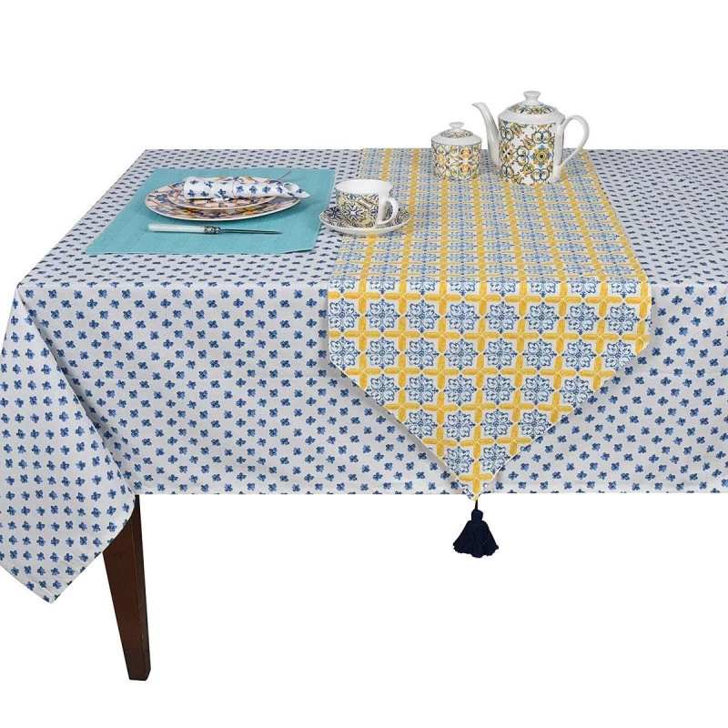 Runner Medicea A Punta Con Nappina 45x140cm 8 Runner Medicea A Punta Con Nappina 45x140cm - immagine 6