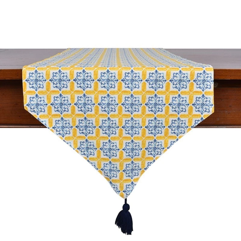 Runner Medicea A Punta Con Nappina 45x140cm 9 Runner Medicea A Punta Con Nappina 45x140cm - immagine 7