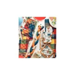 Set 3 Strofinacci Con Decoro Assortito 50x70cm