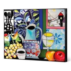 Quadro Su Tela Sopra Al Tavolo 100x80cm