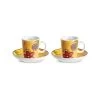 Set 2 Tazze Caffe' Bellamore Arancio Ml 100