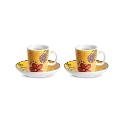 Set 2 Tazze Caffe' Bellamore Arancio Ml 100