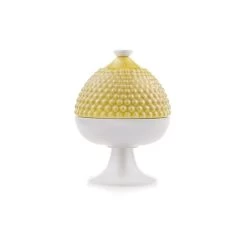 Scatola Con Coperchio Segnali Di Pumo Giallo 10x13.5cm