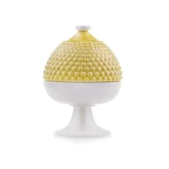 Scatola Con Coperchio Segnali Di Pumo Giallo 14.5x20cm