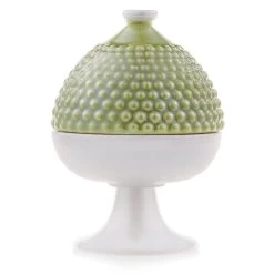 Scatola Con Coperchio Segnali Di Pumo Verde 22x28cm