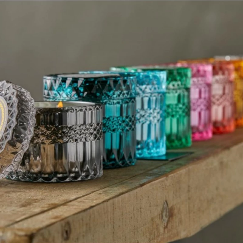 Enzo De Gasperi Candela Profumata Crystal Azzurra Sale Marino E Salvia Salata H8,5cm 4 Enzo De Gasperi Candela Profumata Crystal Azzurra Sale Marino E Salvia Salata H8,5cm - immagine 2