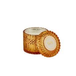 Enzo De Gasperi Candela Profumata Crystal Ocra Ninfea E Muschio H10,5cm