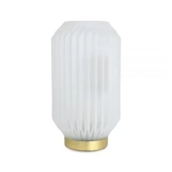 Enzo De Gasperi Lampada Bright Bianca Grande H26cm