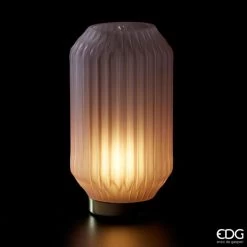 Enzo De Gasperi Lampada Bright Rosa Chiaro Grande H26cm