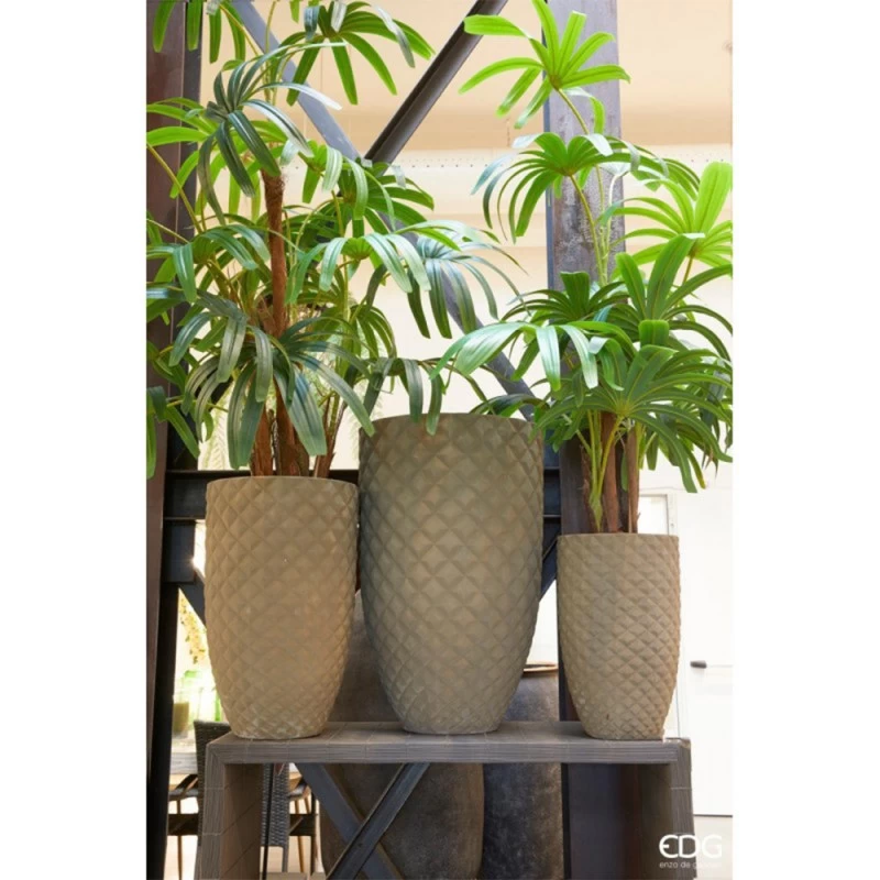 Enzo De Gasperi Pianta Artificiale Palma Con Vaso H120cm 4 Enzo De Gasperi Pianta Artificiale Palma Con Vaso H120cm - immagine 2