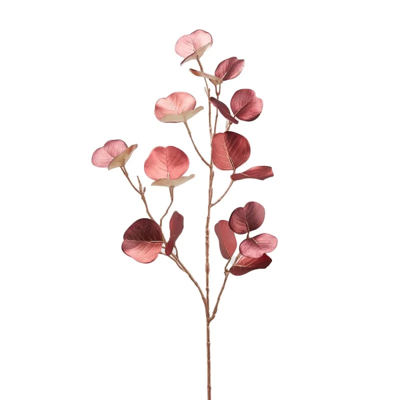 Enzo De Gasperi Ramo Eucalipto Metallizzato Granata H84cm 3 Enzo De Gasperi Ramo Eucalipto Metallizzato Granata H84cm