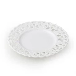 Box 2 Piatti Piani Porcellana Traforata Ø26cm